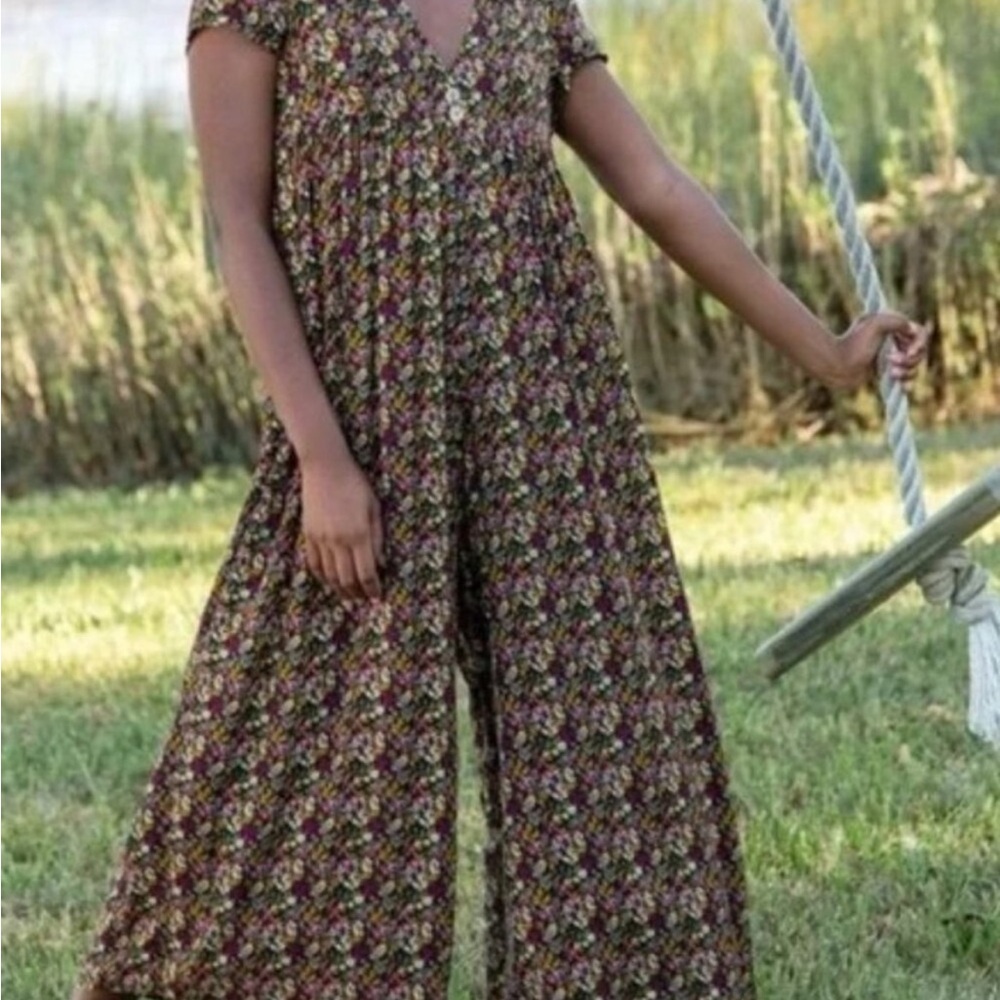 Natural Life Floral Jumpsuit Dress Lot - Mixed Floral Prints - Picture 2 of 12